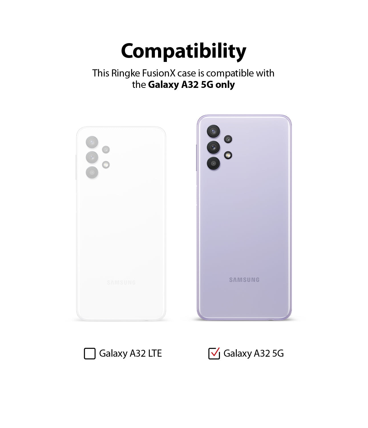 Samsung Galaxy A32 5G Case | Ringke Rugged Fusion-X – Ringke