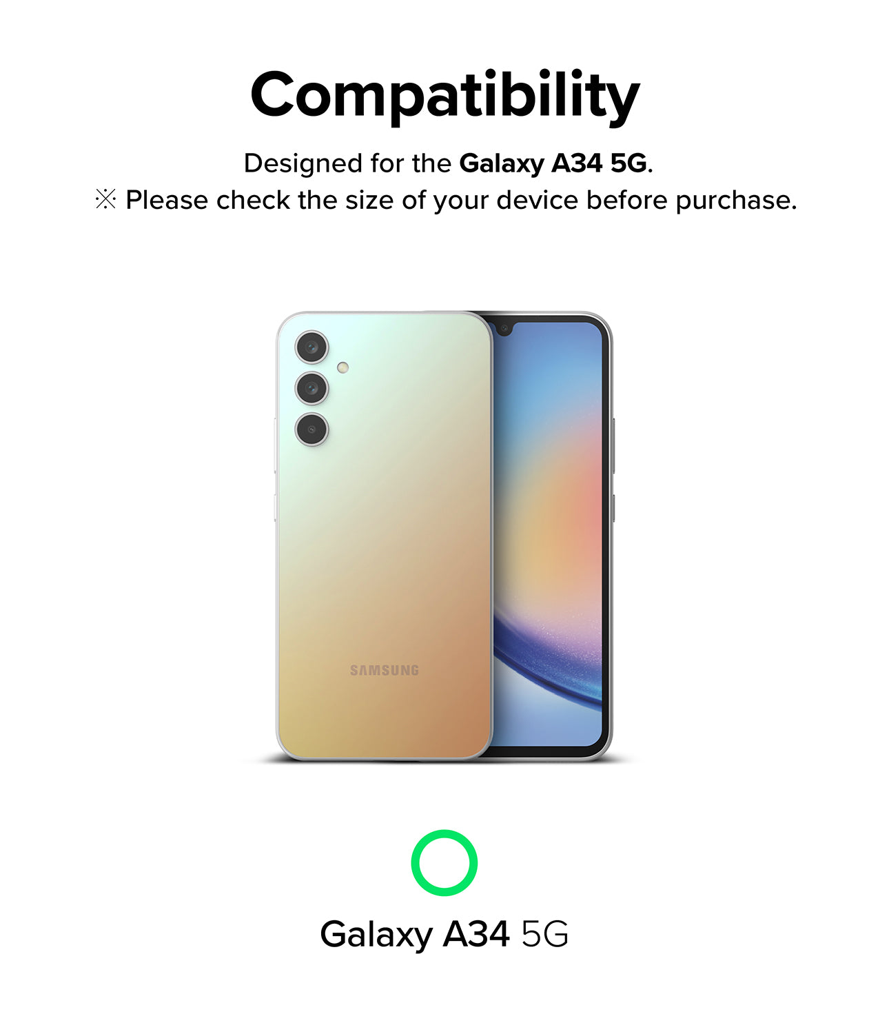 Galaxy A34 5G Screen Protector | Full Cover Glass