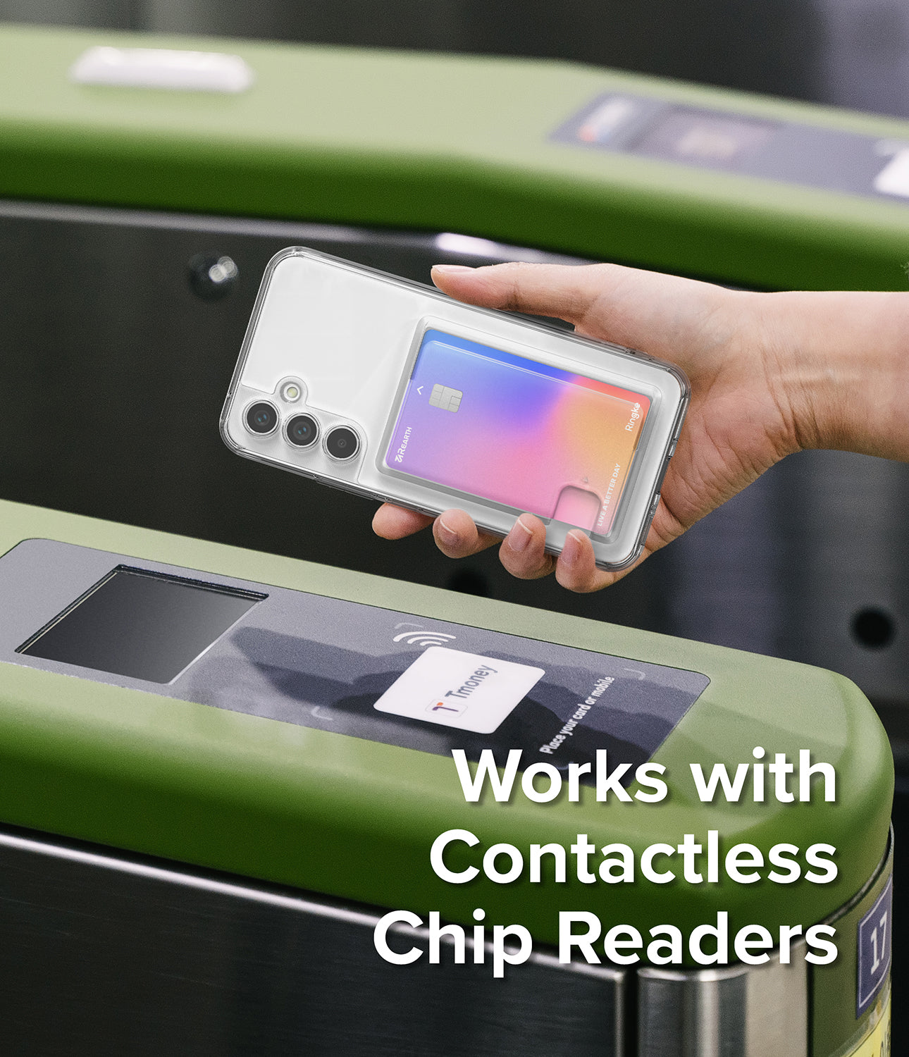 Works with contactless chip readers