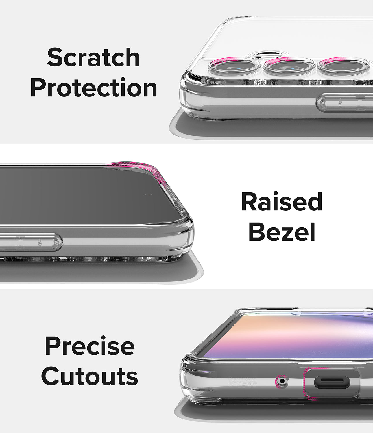 Scratch Protection, Raised Bezel, Precise Cutouts