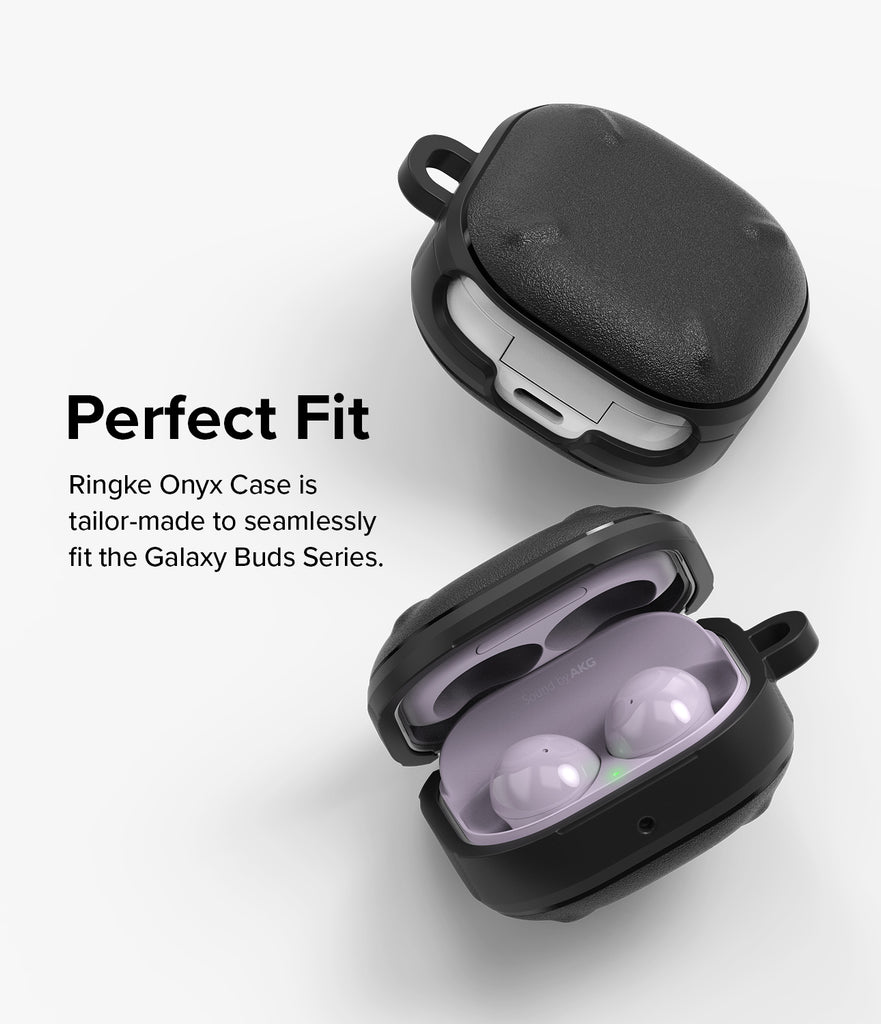 Galaxy Buds FE / 2 Pro / Buds 2 / Galaxy Buds Pro / Live Case | Onyx - Perfect Fit