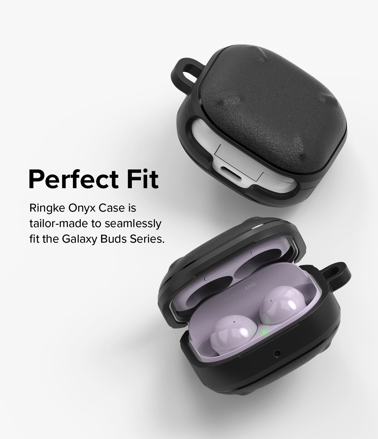 Galaxy Buds FE / 2 Pro / Buds 2 / Galaxy Buds Pro / Live Case | Onyx - Perfect Fit