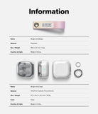 Galaxy Buds 4 Pro / 4 Case | Air - Product information chart for Ringke Air strap and clear case with specifications.