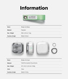 Galaxy Buds 4 Pro / 4 Case | Air - Product information chart for a green fabric strap and a clear protective earbud case.