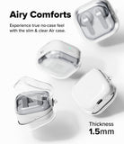 Galaxy Buds 4 Pro / 4 Case | Air - Clear, 1.5mm slim protective cases shown in various angles with earbuds inside.