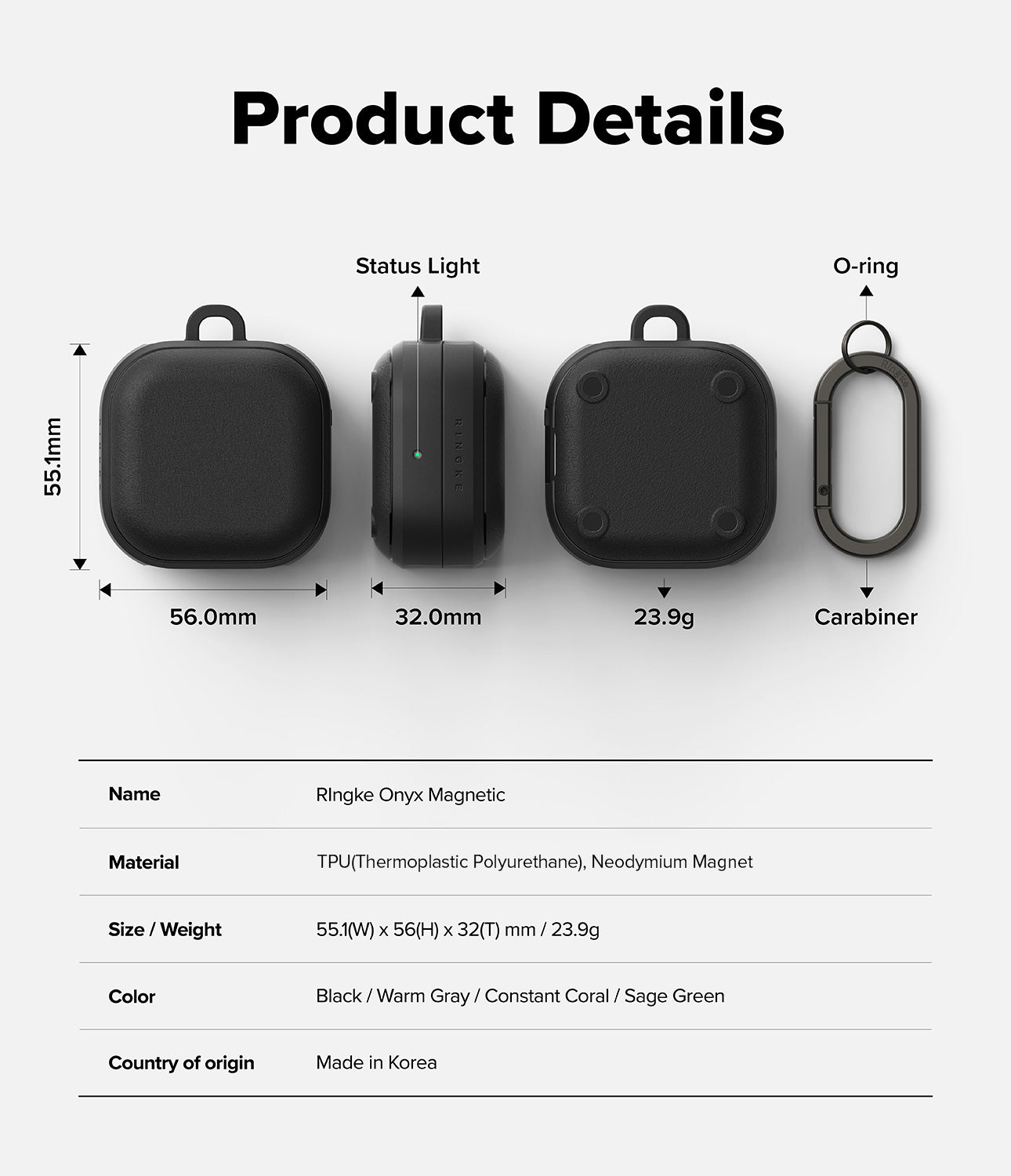 Galaxy Buds 4 Pro / 4 Case | Onyx Magnetic | Ringke Official Store