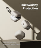 Galaxy Buds 4 Pro / 4 Case | Silicone - Three beige silicone cases for Galaxy Buds floating against a neutral background.