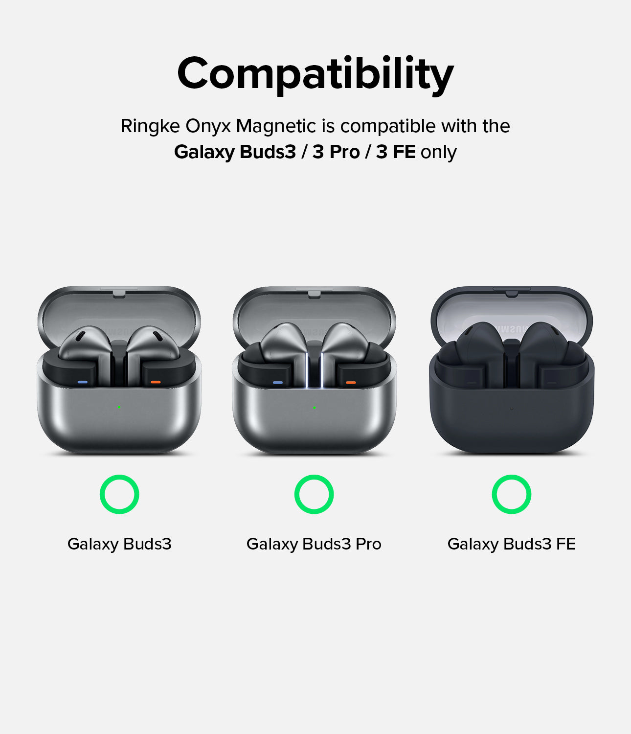 Galaxy Buds 3 Pro / 3 / 3 FE | Onyx Magnetic | Ringke Official Store