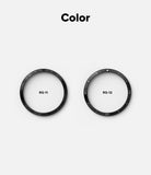 Forerunner 265 | Bezel Styling - Two black circular watch bezels labeled RG-11 and RG-12 with distinct numeric markings.