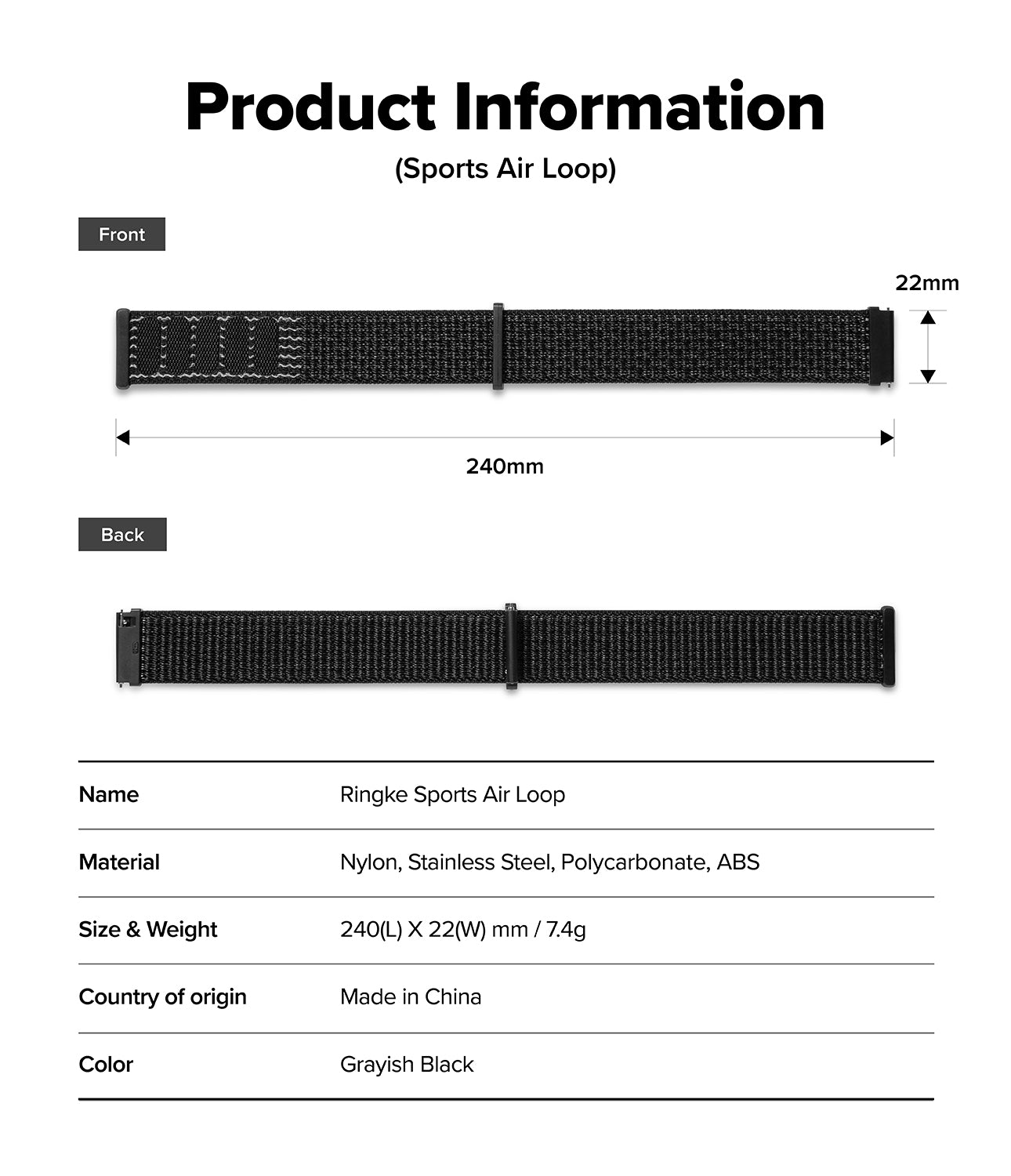 Forerunner 965 Cover | Bezel Styling & Band - 02 (ST) Black / Grayish Black