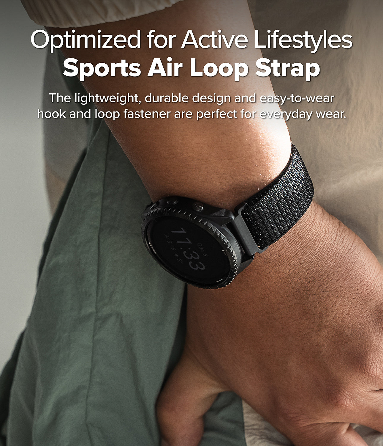 Forerunner 965 Cover | Bezel Styling & Band - 02 (ST) Black / Grayish Black