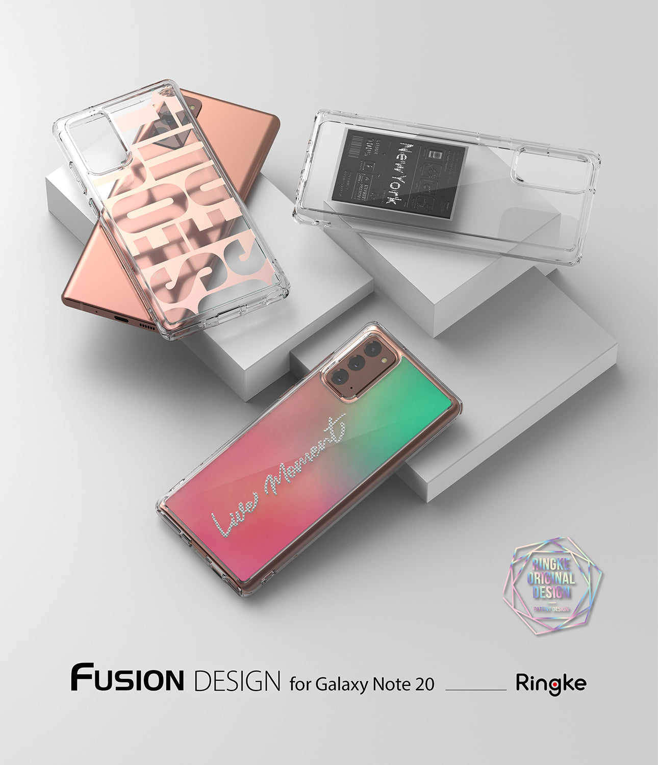 Galaxy Note 20 Case | Fusion Design 02. Live Moment - Ringke Official Store