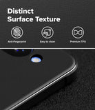 [Bundle] Google Pixel 10a Case | Onyx - Google Pixel 10a Case | Onyx - Close-up of black phone case highlighting anti-fingerprint, easy-clean, and premium TPU features.