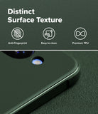 [Bundle] Google Pixel 10a Case | Onyx - Google Pixel 10a Case | Onyx - Dark green phone case with textured surface, highlighting anti-fingerprint and TPU features.