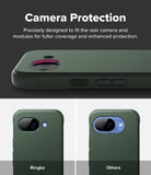Google Pixel 10a Case | Onyx - Comparison showing the Onyx case's precise camera cutout versus a damaged lens on another case.