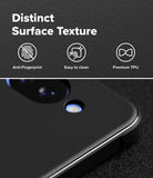 Ringke Onyx Magnetic black rugged phone case for Google Pixel 10a with anti-fingerprint, easy to clean, and premium TPU features on a black background.