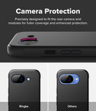 Ringke Onyx Magnetic black rugged phone case for Google Pixel 10a with camera protection feature, showing Ringke branding. 