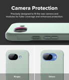 Google Pixel 10a Case | Onyx - Side view of a green phone case highlighting precise camera module coverage.