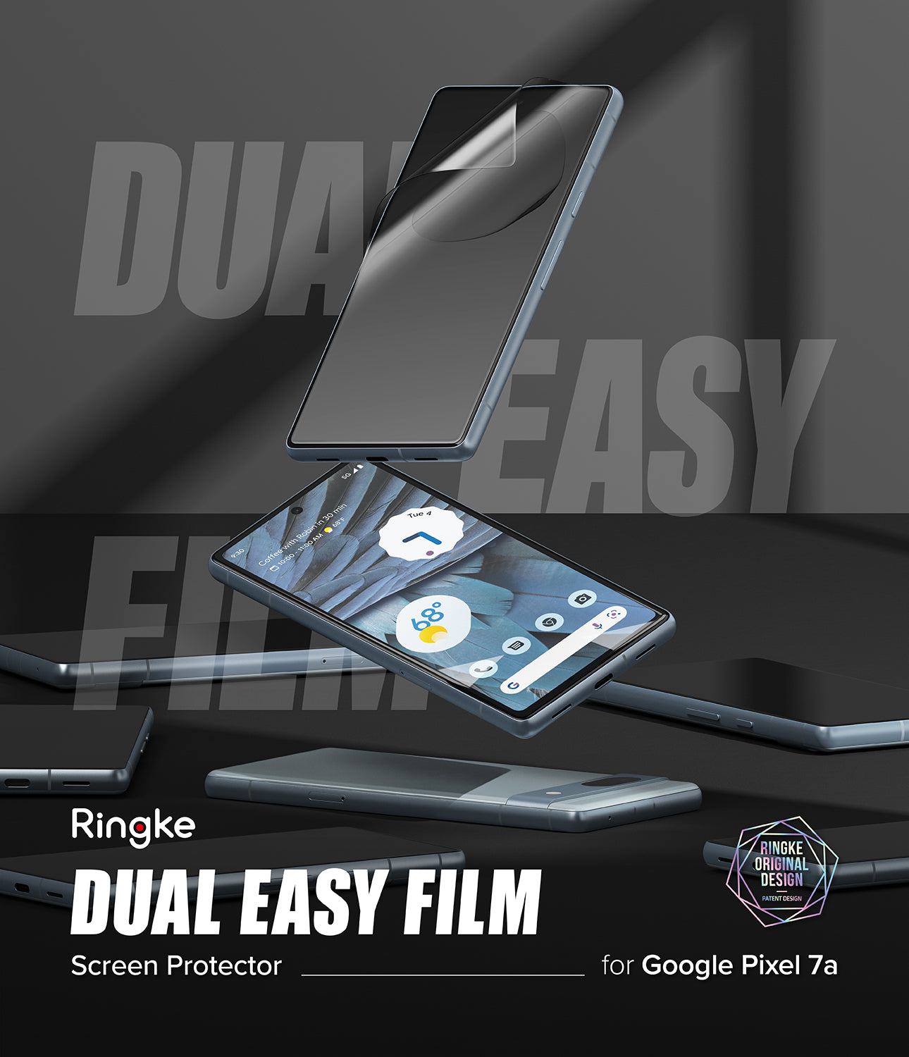 Google Pixel 7a Screen Protector | Dual Easy Film [2P]-By Ringke