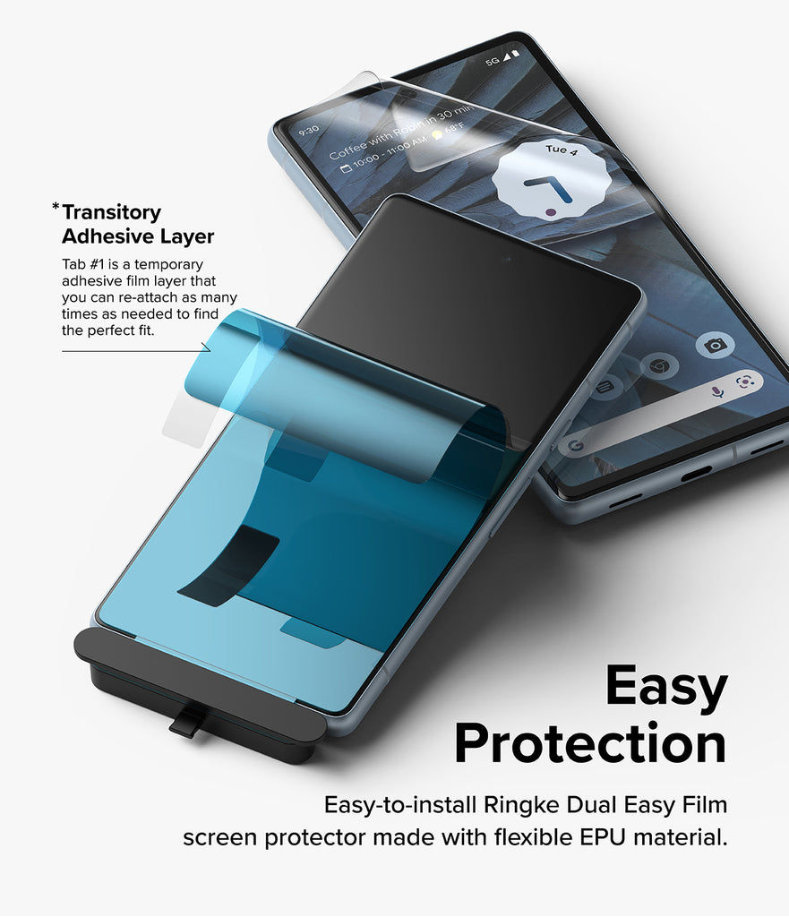 Google Pixel 7a Screen Protector | Dual Easy Film [2P]-Easy Protection