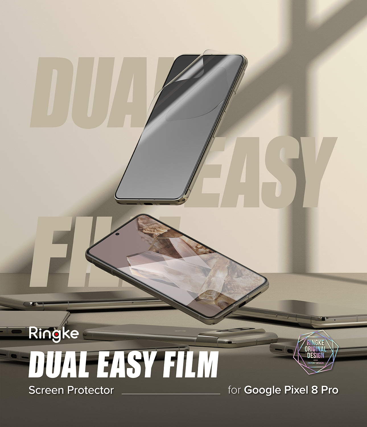 Google Pixel 8 Pro Screen Protector | Dual Easy Film-By Ringke