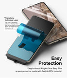 Google Pixel 8 Pro Screen Protector | Dual Easy Film-Easy Protection with Transitory Adhesive Layer