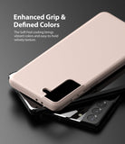 the soft feeling coating brings vibrant colors and easy to hold velvety texture