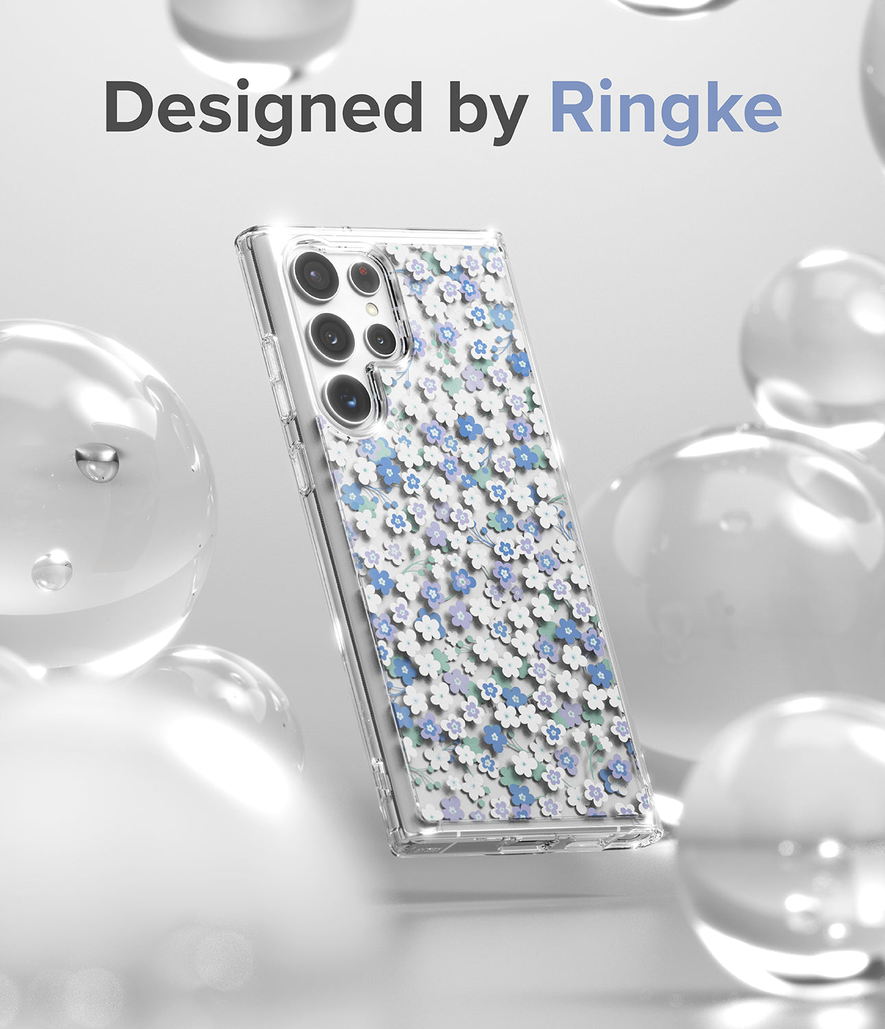 Galaxy S22 Ultra Case | Fusion Design - Wild Flowers - Designed by Ringke