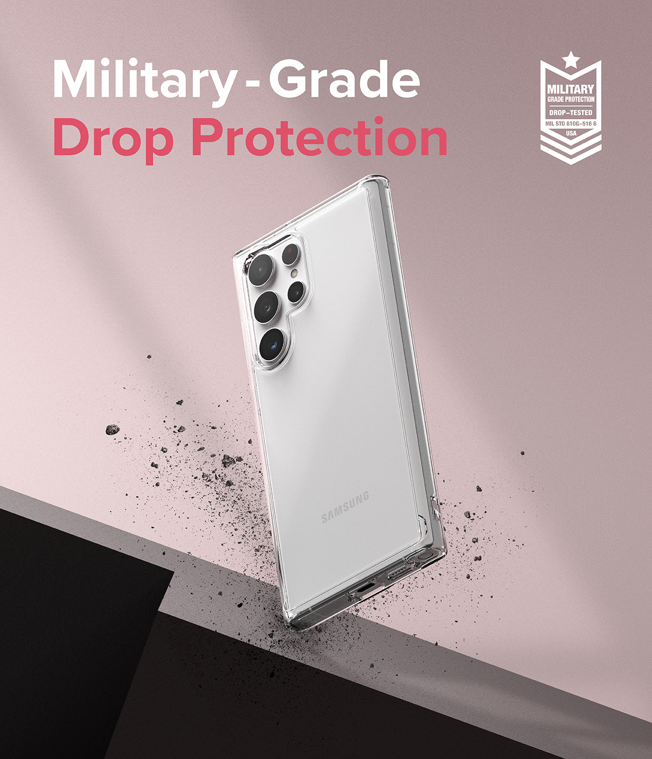 Galaxy S22 Ultra Case | Fusion - Clear - Military-Grade Drop Protection.