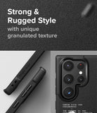 Galaxy S22 Ultra Case | Onyx Design - X - Strong and Rugged Style. with unique granulated texture.