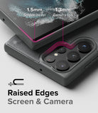 Galaxy S22 Ultra Case | Onyx - Dark Gray - Raised Edges. Screen and Camera.