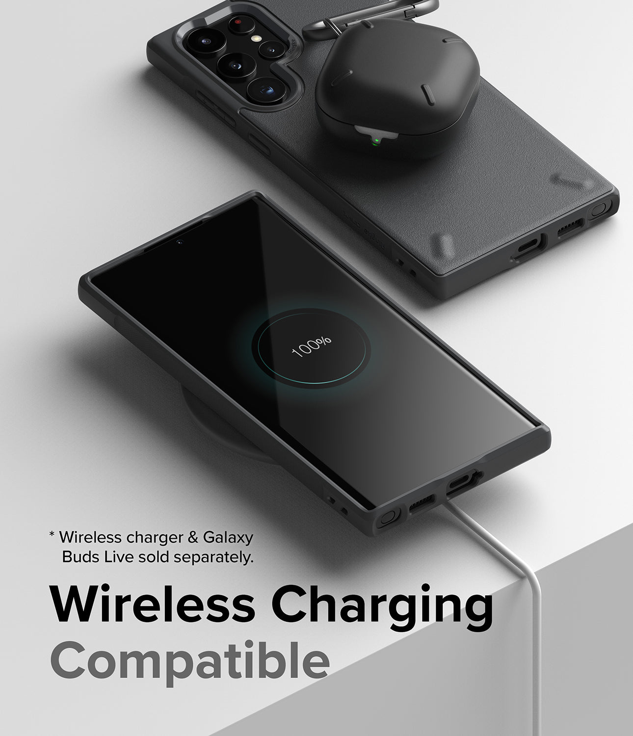 Galaxy S22 Ultra Case | Onyx - Dark Gray - Wireless Charging Compatible.