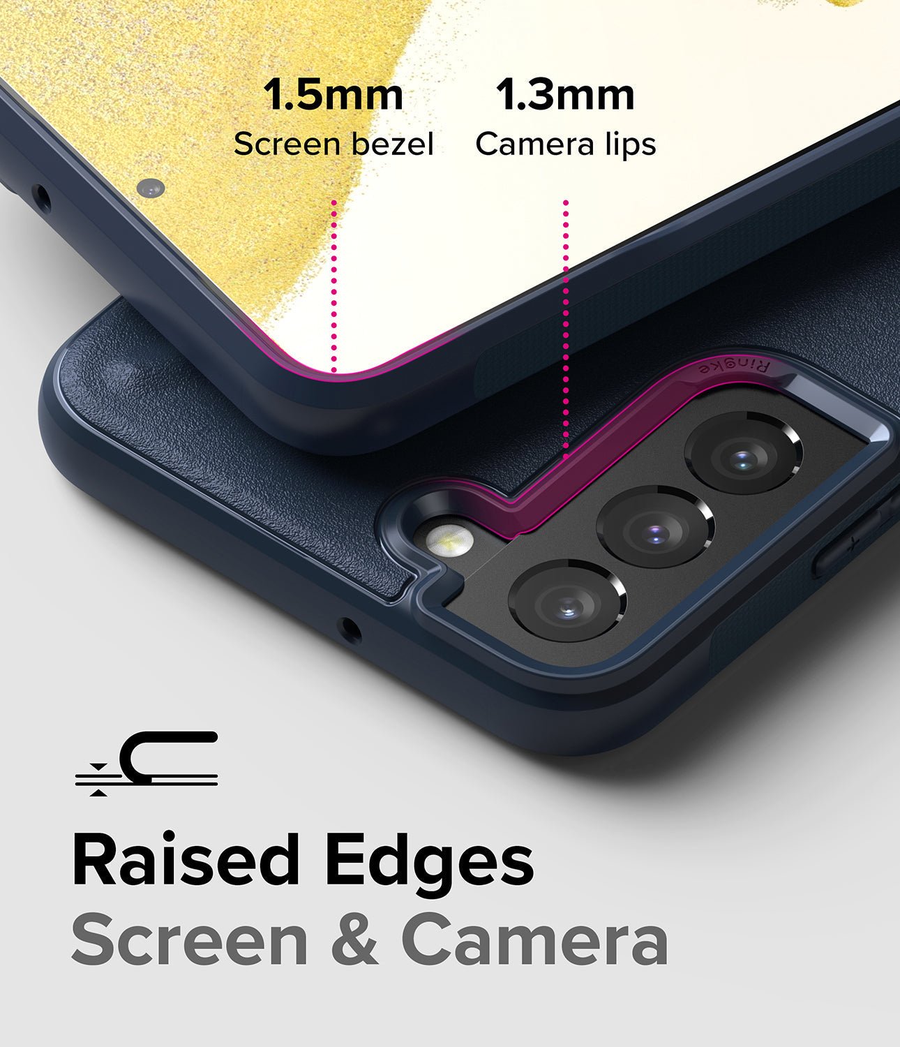 Galaxy S22 Plus Case Bundle | Ringke Onyx Case + Screen Protector