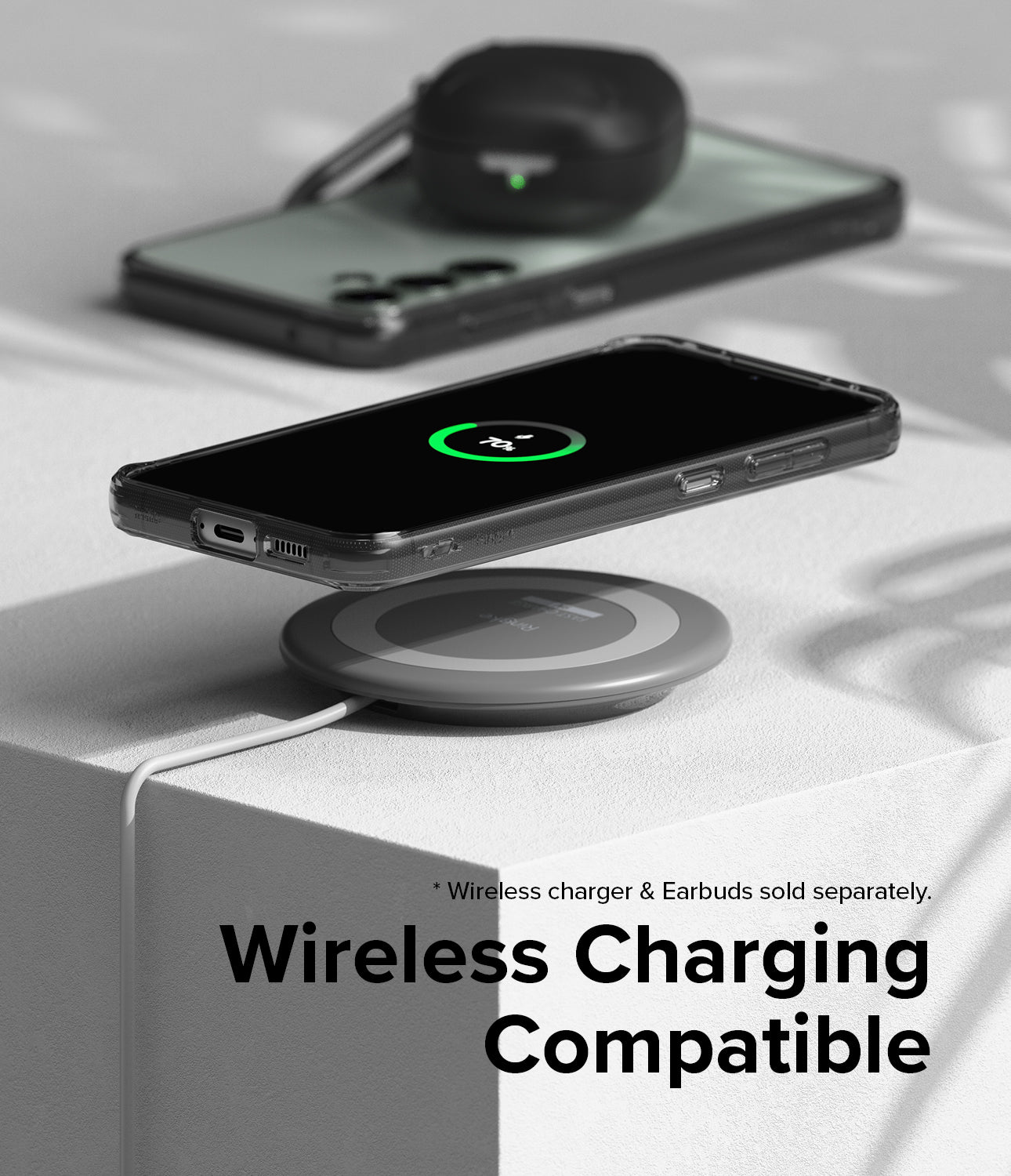 Galaxy S23 FE Case | Fusion-Smoke Black - Wireless Charging Compatible.