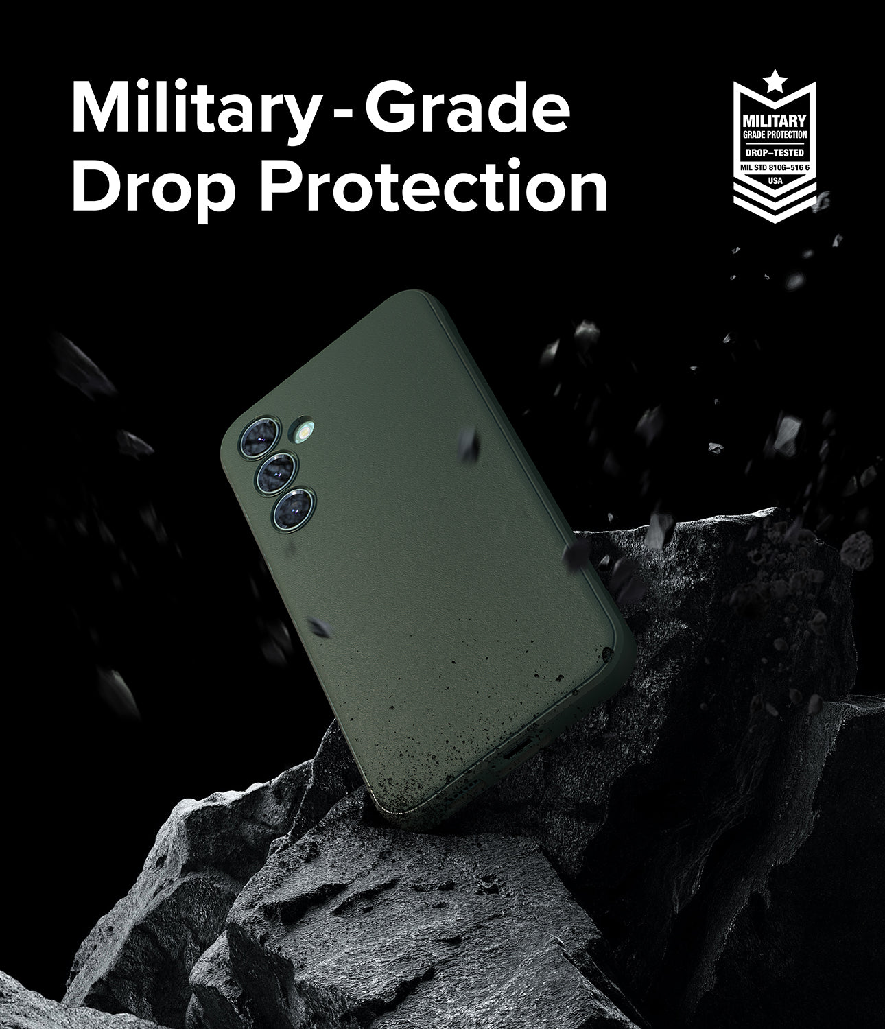 Galaxy S23 FE Case | Onyx-Dark Green - Military-Grade Drop Protection.