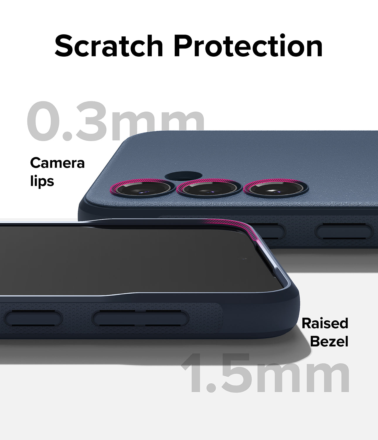 Galaxy S23 FE Case | Onyx-Navy - Scratch Protection. Camera Lips. Raised Bezel.