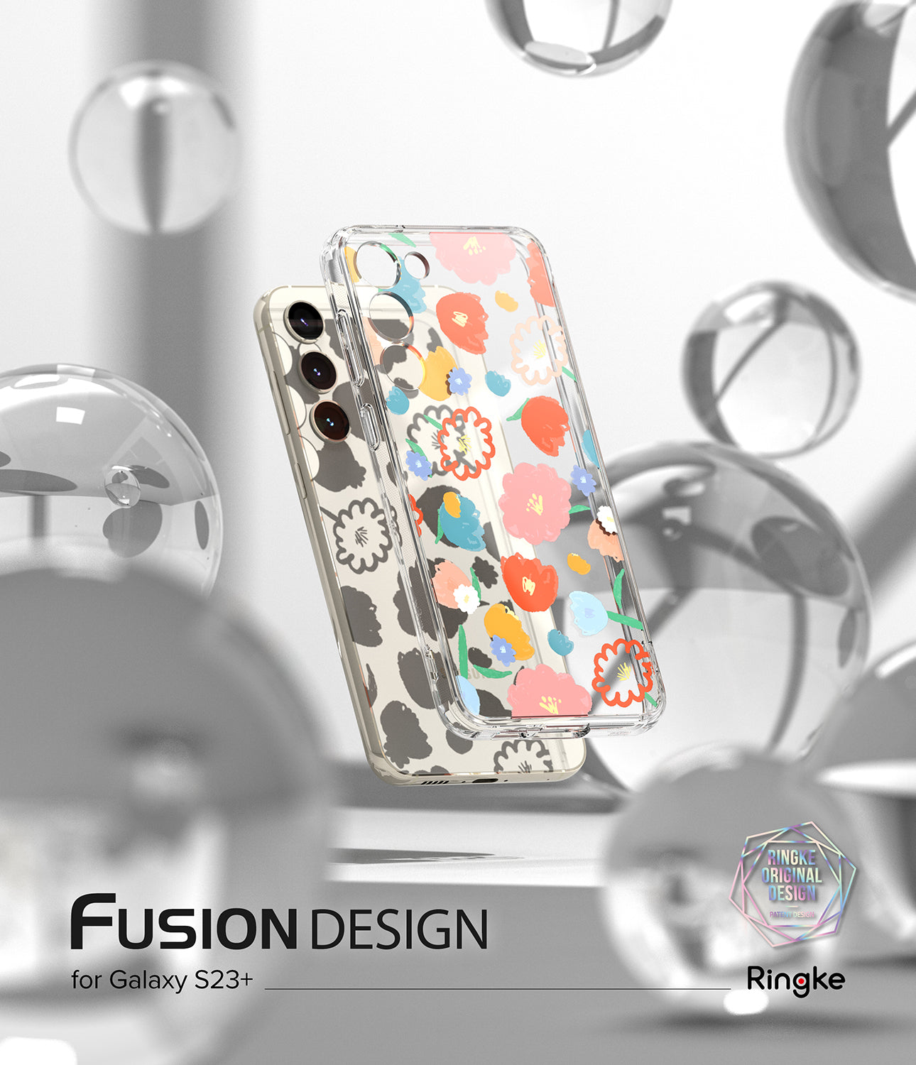 Galaxy S23 Plus Case | Fusion Design Floral - By Ringke