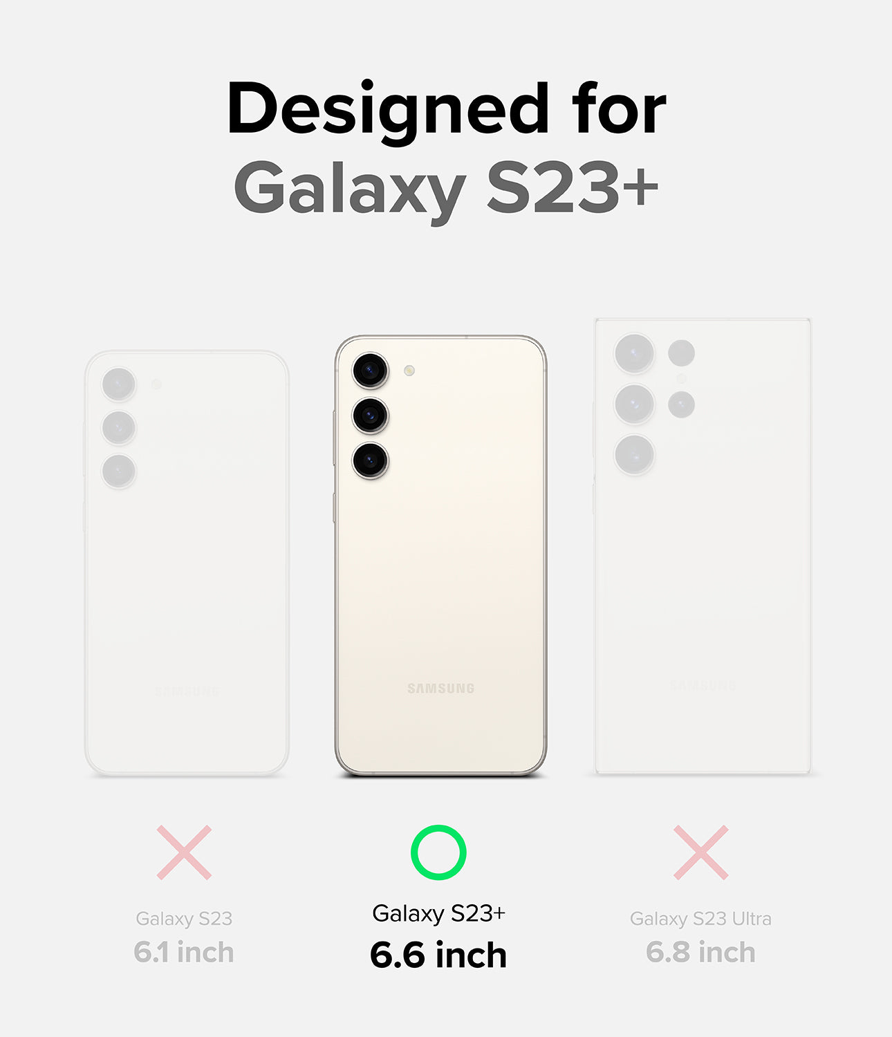 Galaxy S23 Plus Case | Fusion-X - Black - Designed for Galaxy S23+