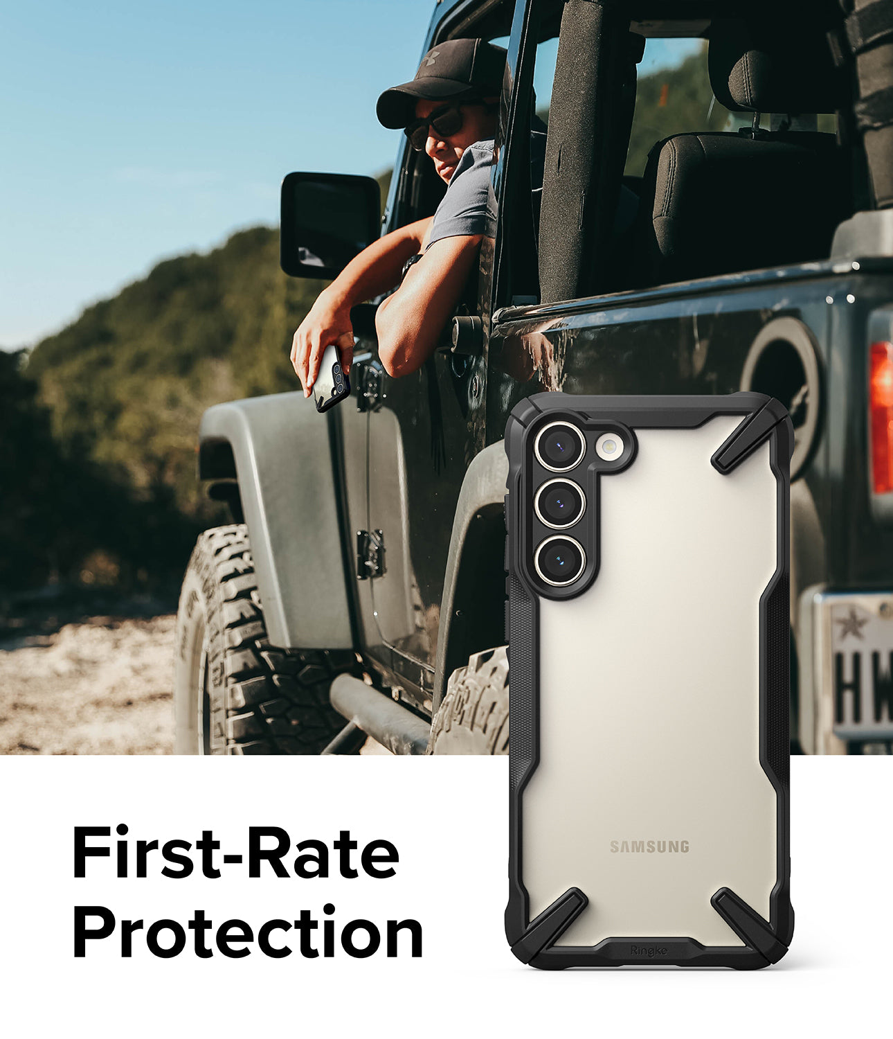 Galaxy S23 Plus Case | Fusion-X - Black - First-Rate Protection.