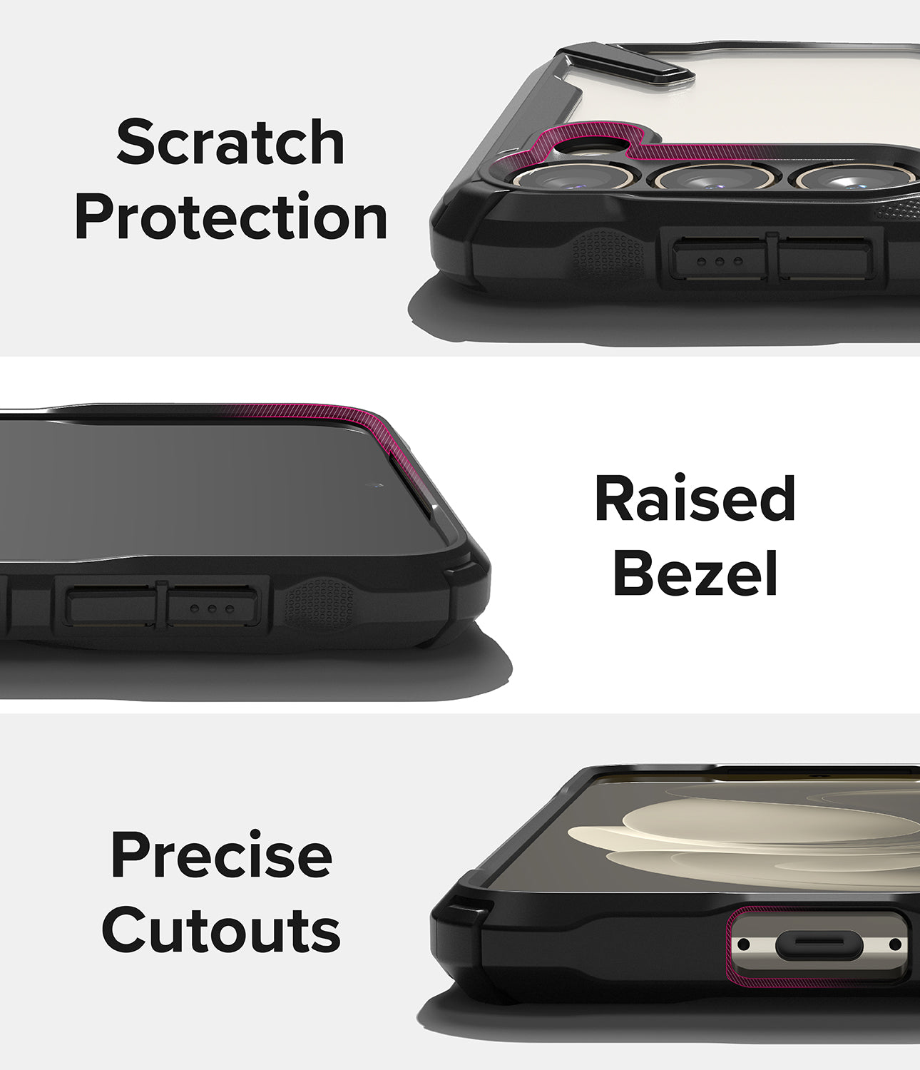 Galaxy S23 Plus Case | Fusion-X - Black - Scratch Protection. Raised Bezel. Precise Cutouts.