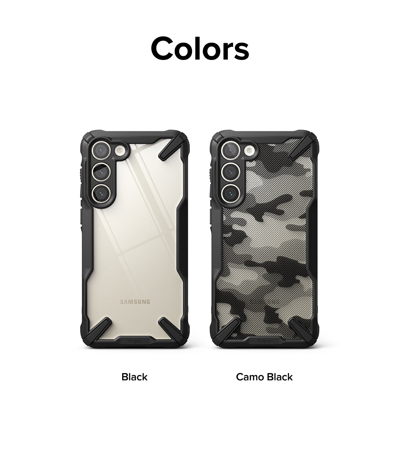 Galaxy S23 Plus Case | Fusion-X - Camo Black - Colors