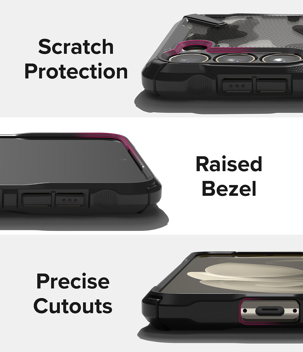 Galaxy S23 Plus Case | Fusion-X - Camo Black - Scratch Protection. Raised Bezel. Precise Cutouts.