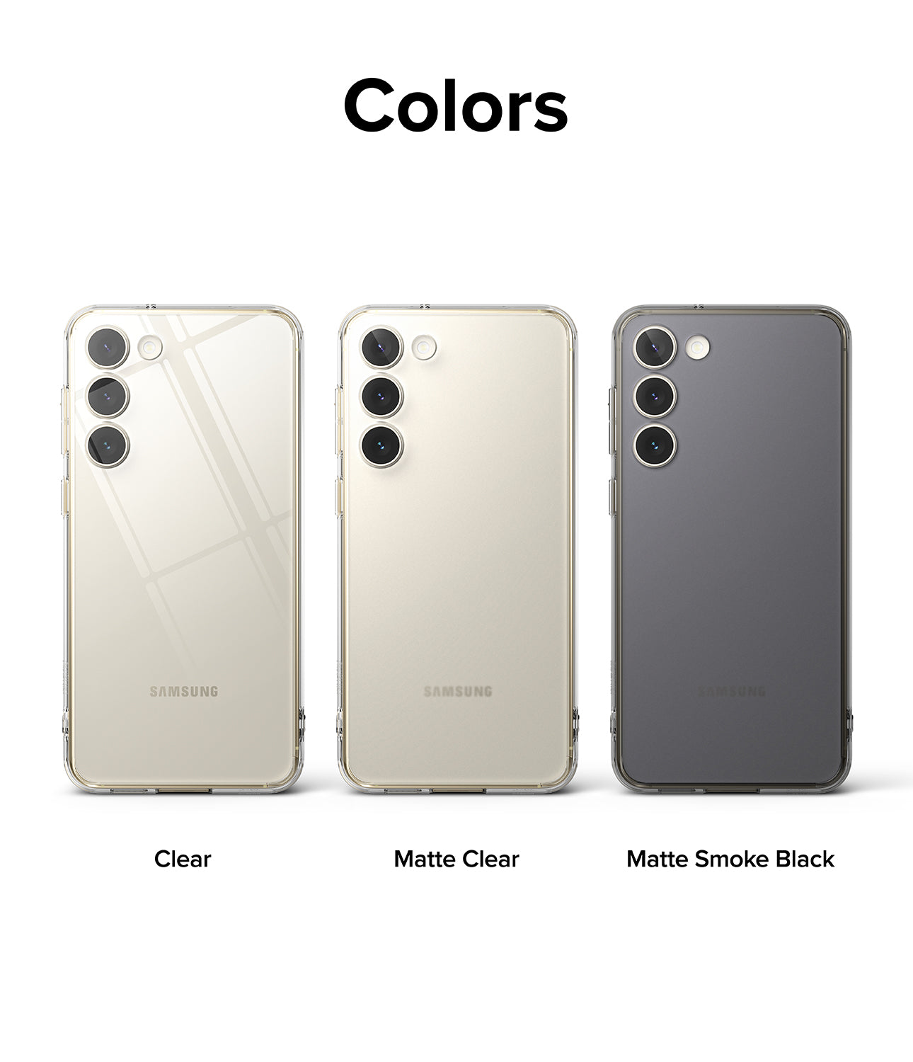 Galaxy S23 Plus Case | Fusion Matte Clear - Colors