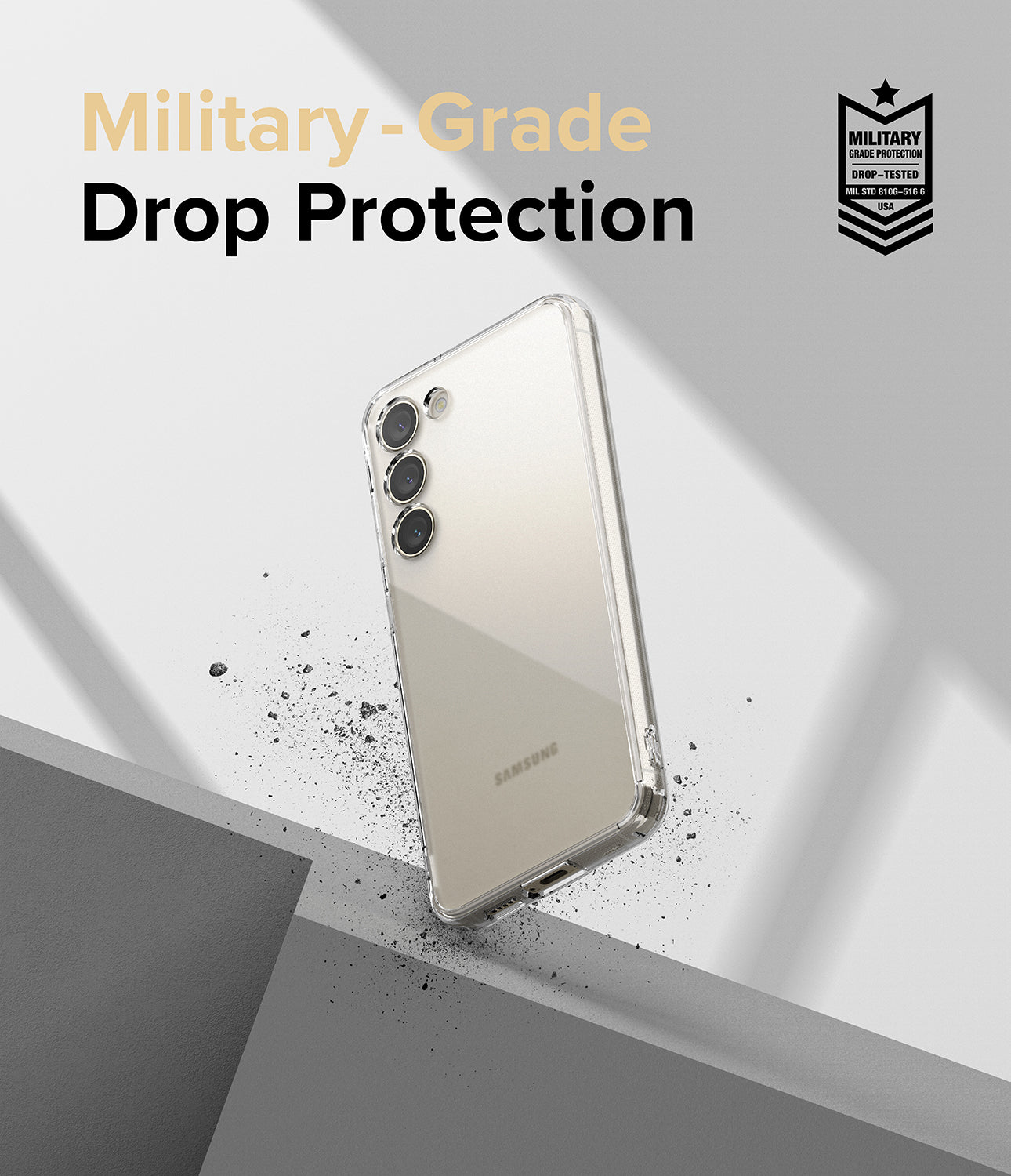 Galaxy S23 Plus Case | Fusion Matte Clear - Military-Grade Drop Protection.