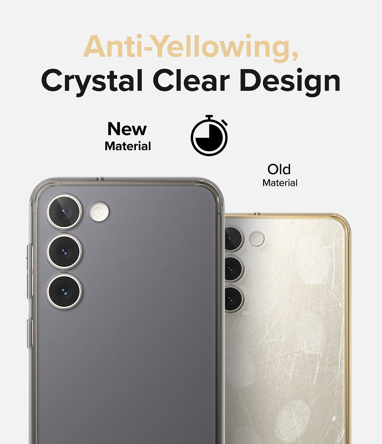 Galaxy S23 Plus Case | Fusion Matte Smoke Black - Anti-Yellowing Crystal Clear Design.