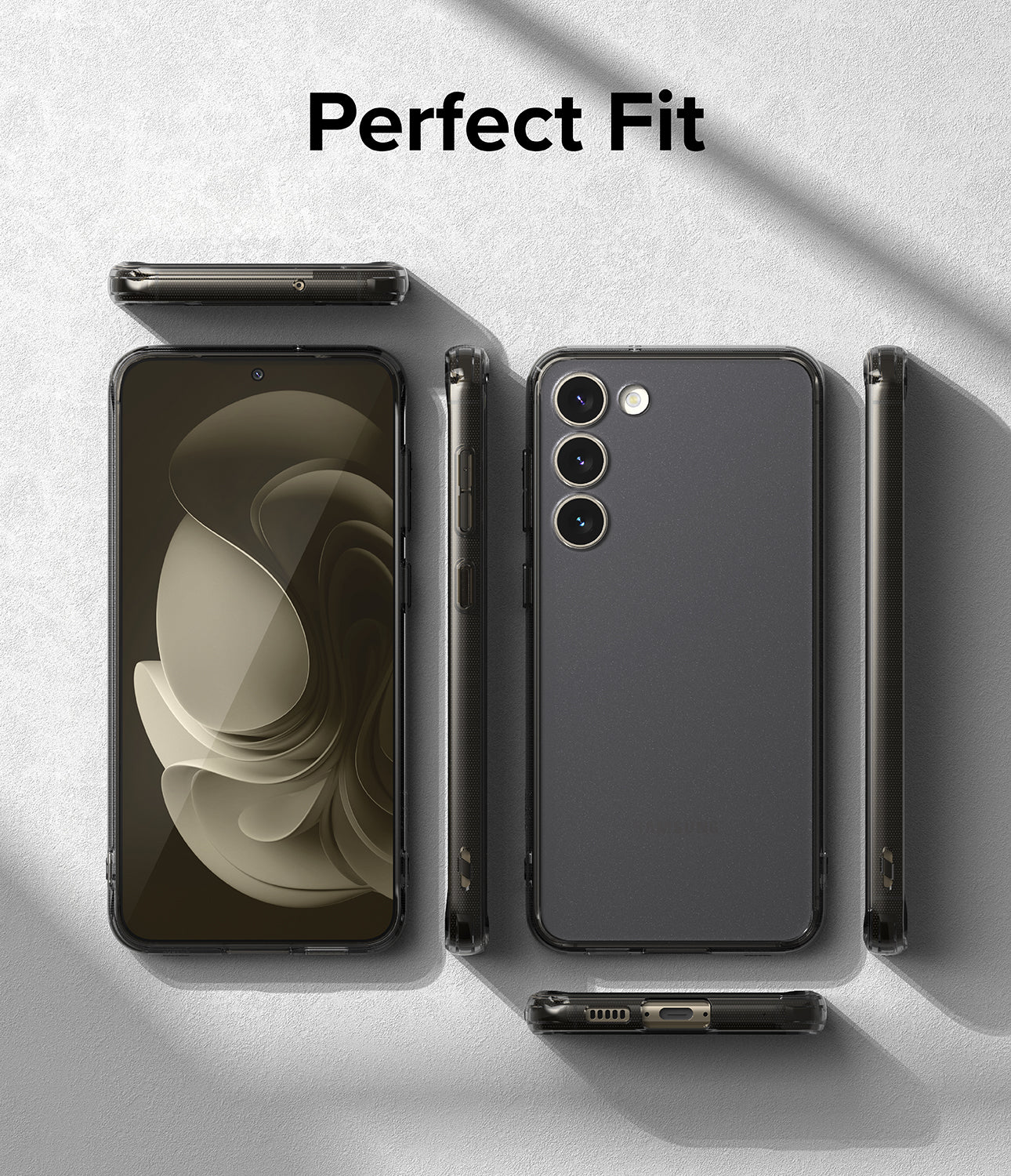 Galaxy S23 Plus Case | Fusion Matte Smoke Black - Perfect Fit.