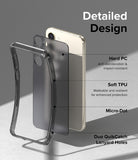 Galaxy S23 Plus Case | Fusion Matte Smoke Black - Detailed Design. Anti-discoloration and impact-resistant with Hard PC. Malleable and resilient for enhanced protection with Soft TPU. Micro-Dot. Duo QuikCatch Lanyard Holes.