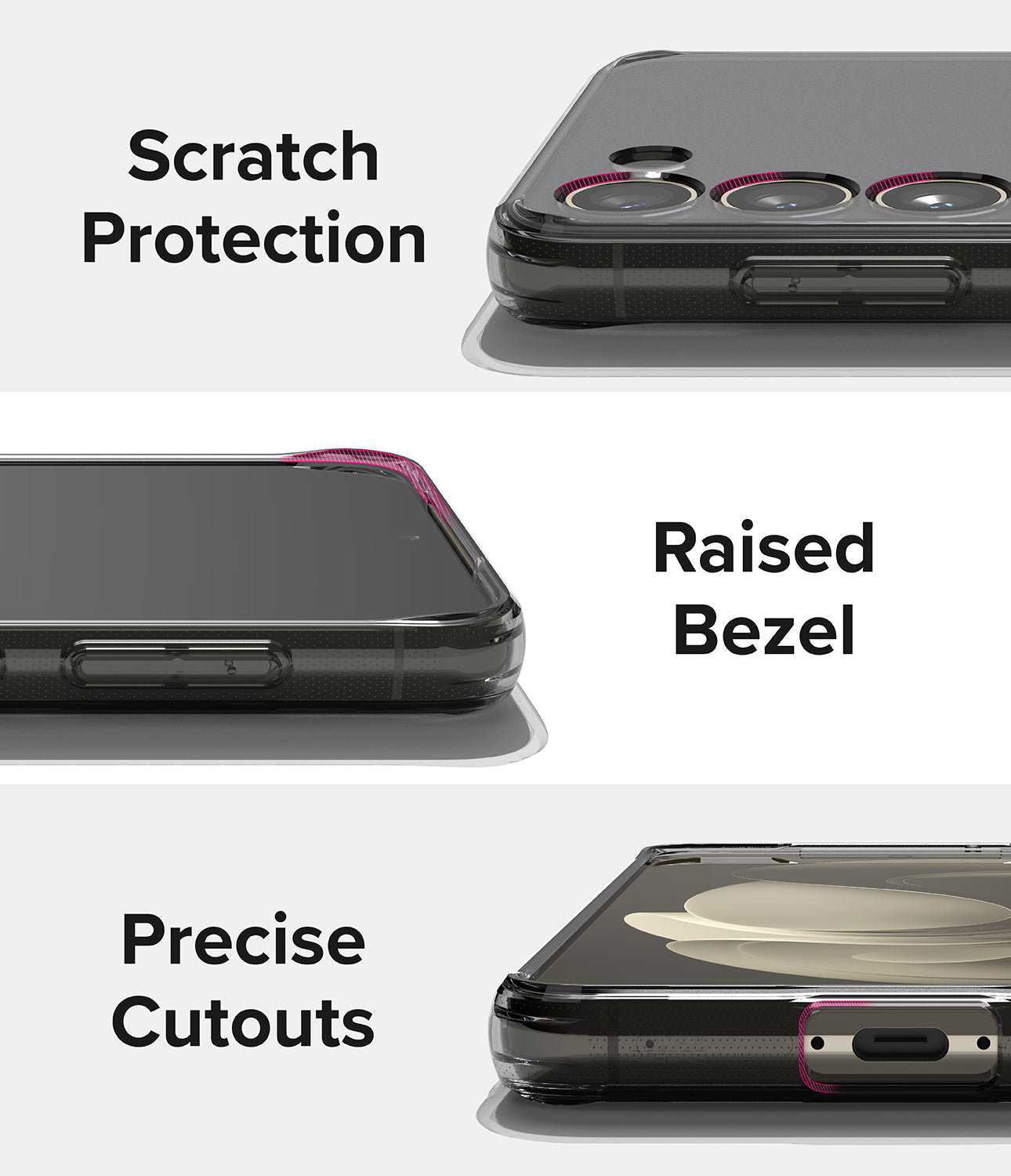 Galaxy S23 Plus Case | Fusion Matte Smoke Black - Scratch Protection. Raised Bezel. Precise Cutouts.