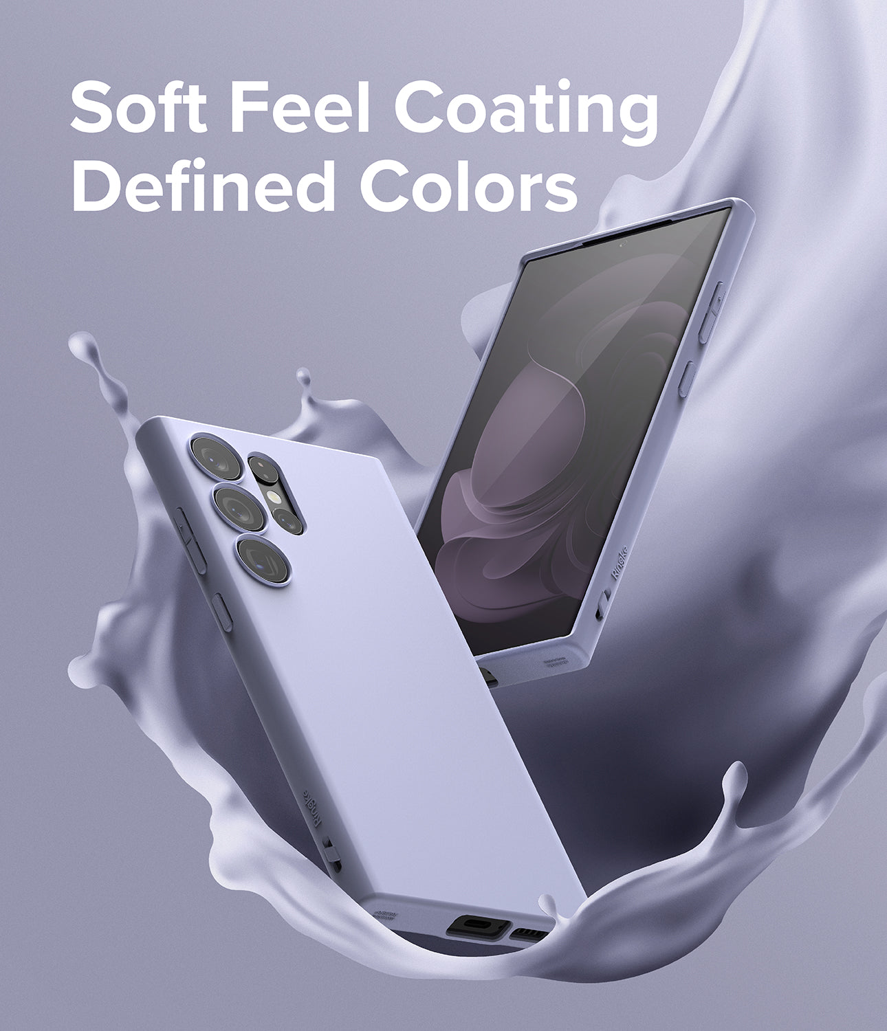 Galaxy S23 Ultra Case | Air-S Lavender - Soft Feel Coating. Defined Colors
