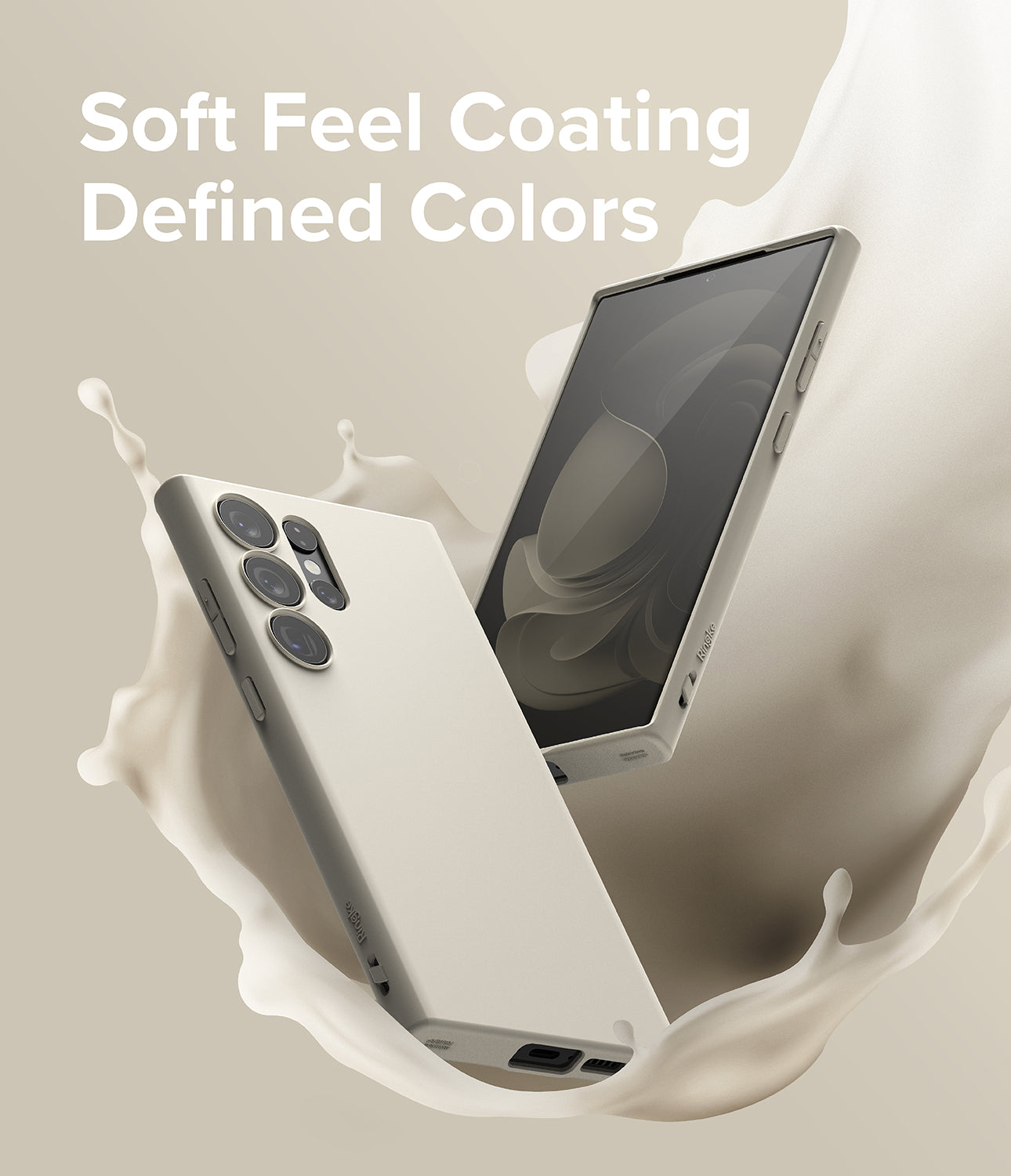 Galaxy S23 Ultra Case | Air-S Stone - Soft Feel Coating Defined Colors